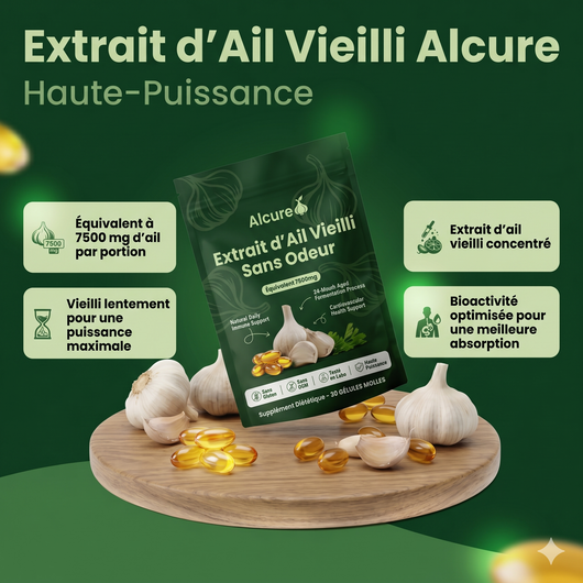 Extrait d'Ail Vieilli 7500mg — Sans Odeur