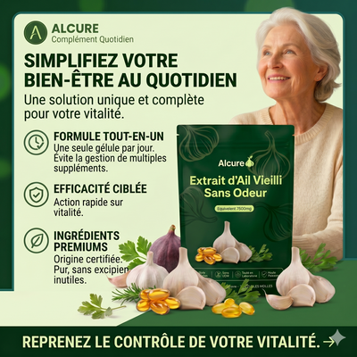 Extrait d'Ail Vieilli 7500mg — Sans Odeur