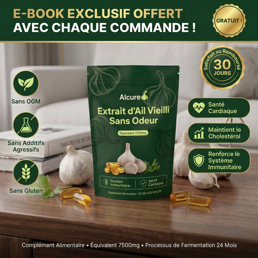 Extrait d'Ail Vieilli 7500mg — Sans Odeur